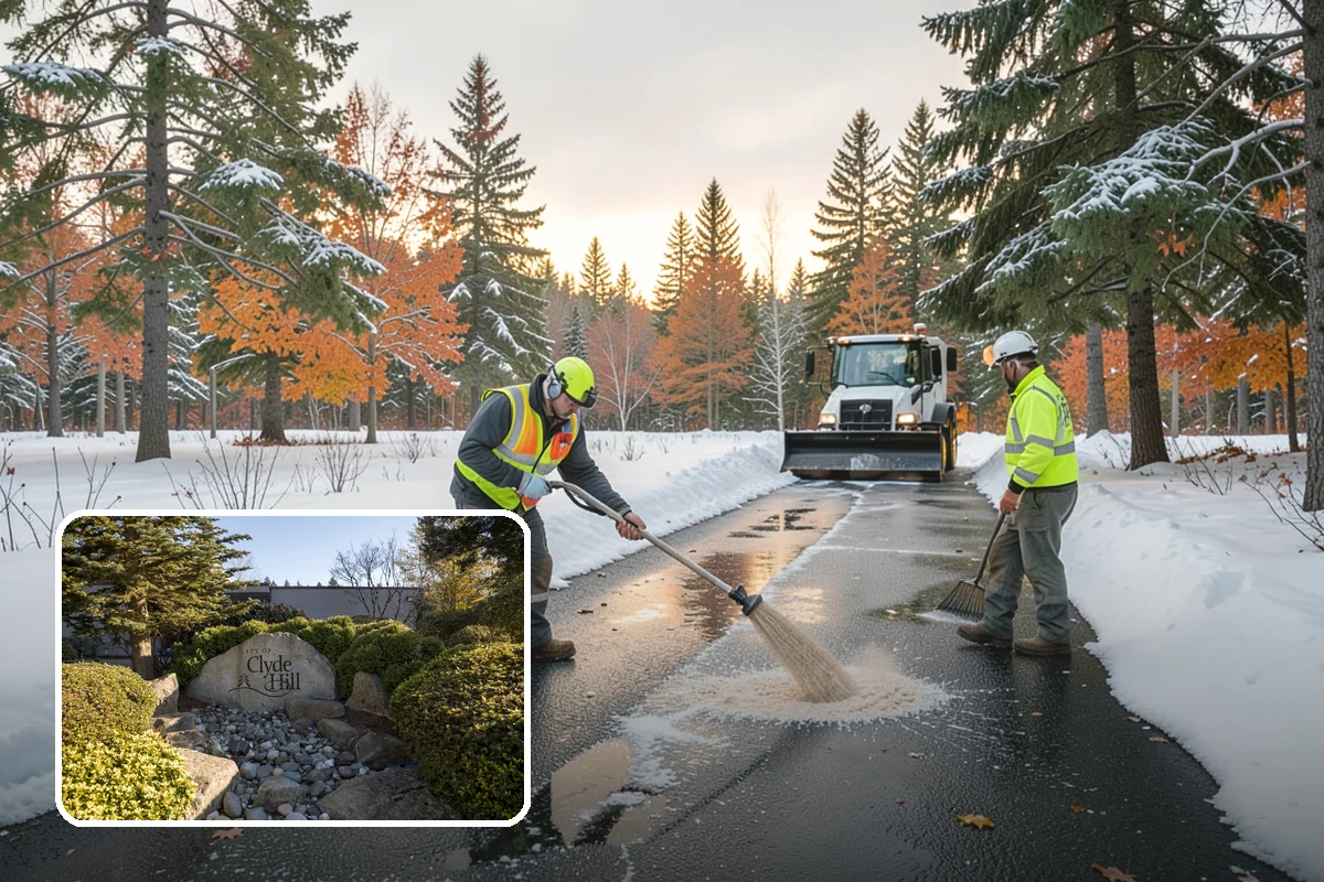 Parking Lot Salting in Clyde Hill, King County, WA - Effective across typical lowland ice temperatures