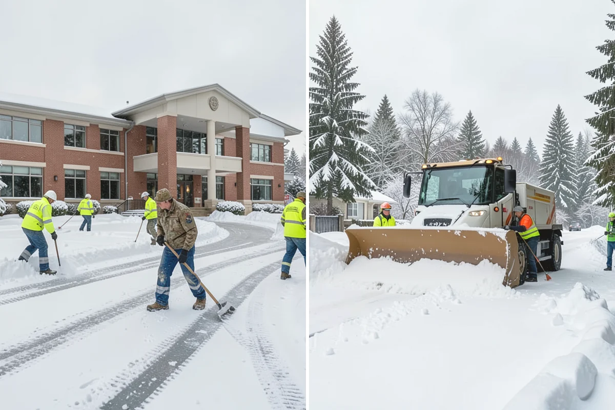 Parking Lot Salting in Covington, King County, WA - We confirm temperatures fall within salt's effective range