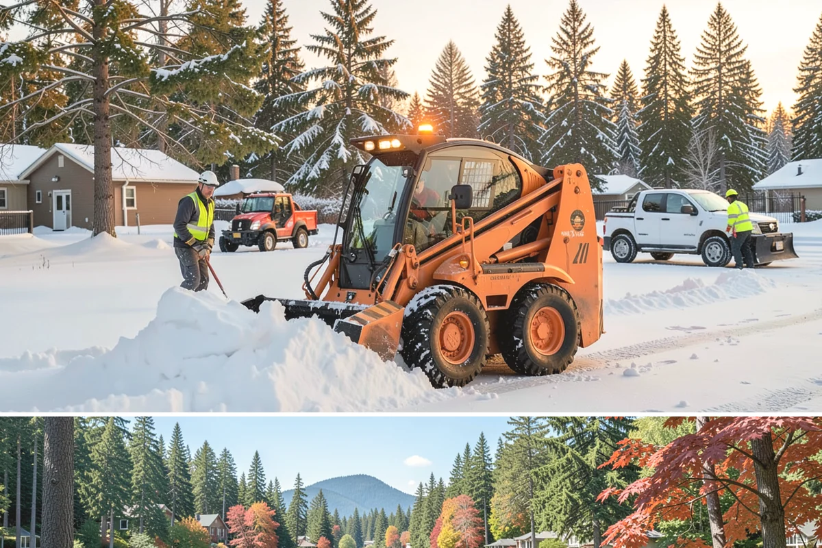 Parking Lot Salting in Covington, King County, WA - Salting runs strongest through the mid-winter freeze window of December to February.