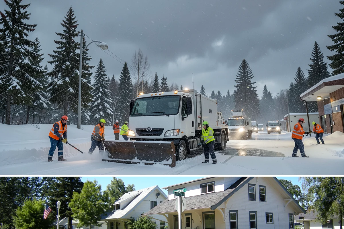 Parking Lot Salting in DuPont, Pierce County, WA - Salting runs strongest through the mid-winter freeze window of December to February.