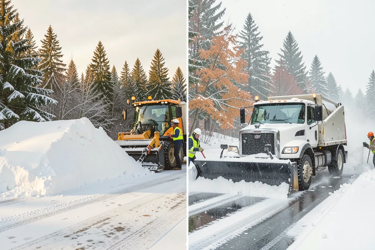 Parking Lot Salting in Eatonville, Pierce County, WA - We confirm temperatures fall within salt's effective range
