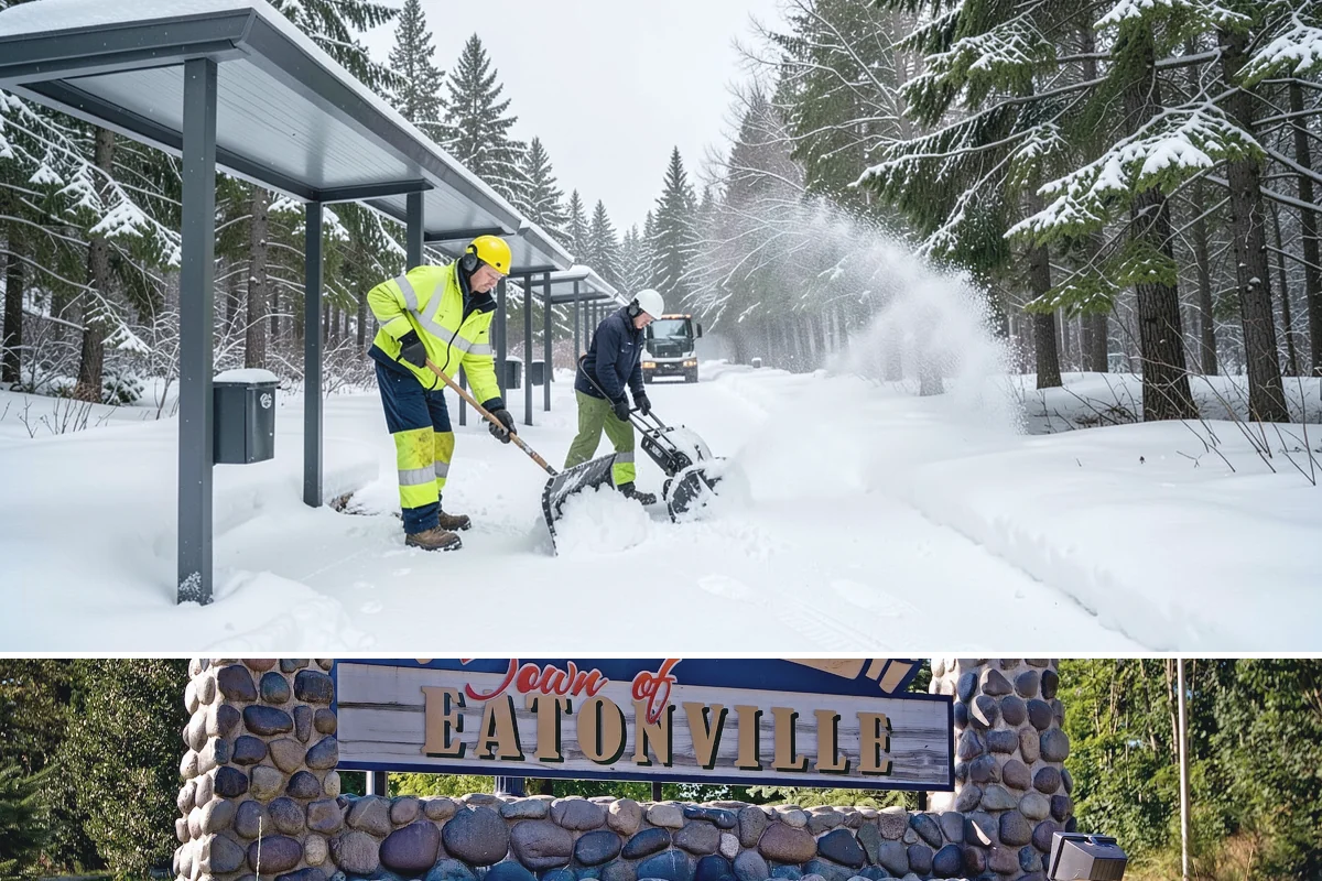 Parking Lot Salting in Eatonville, Pierce County, WA - Salting runs strongest through the mid-winter freeze window of December to February.