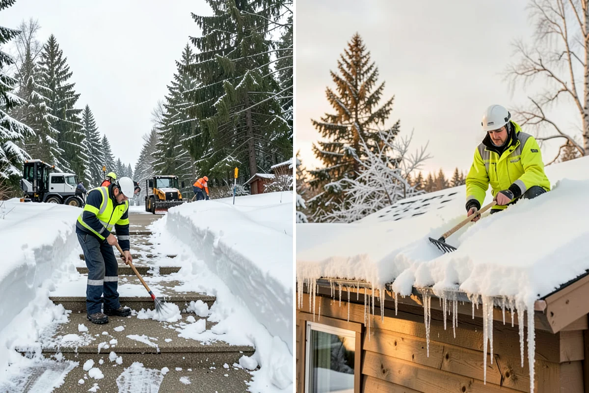 Parking Lot Salting in Enumclaw, King County, WA - We confirm temperatures fall within salt's effective range