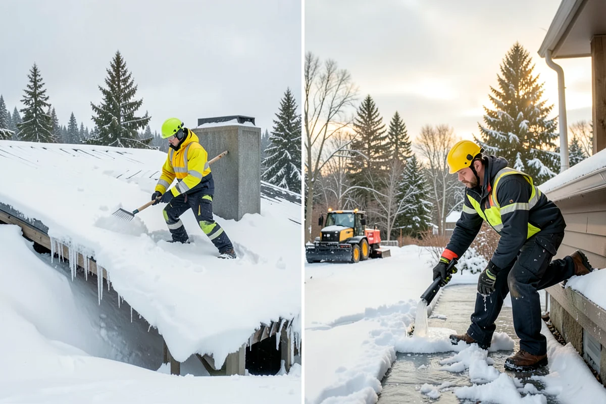 Parking Lot Salting in Everett, Snohomish County, WA - We confirm temperatures fall within salt's effective range