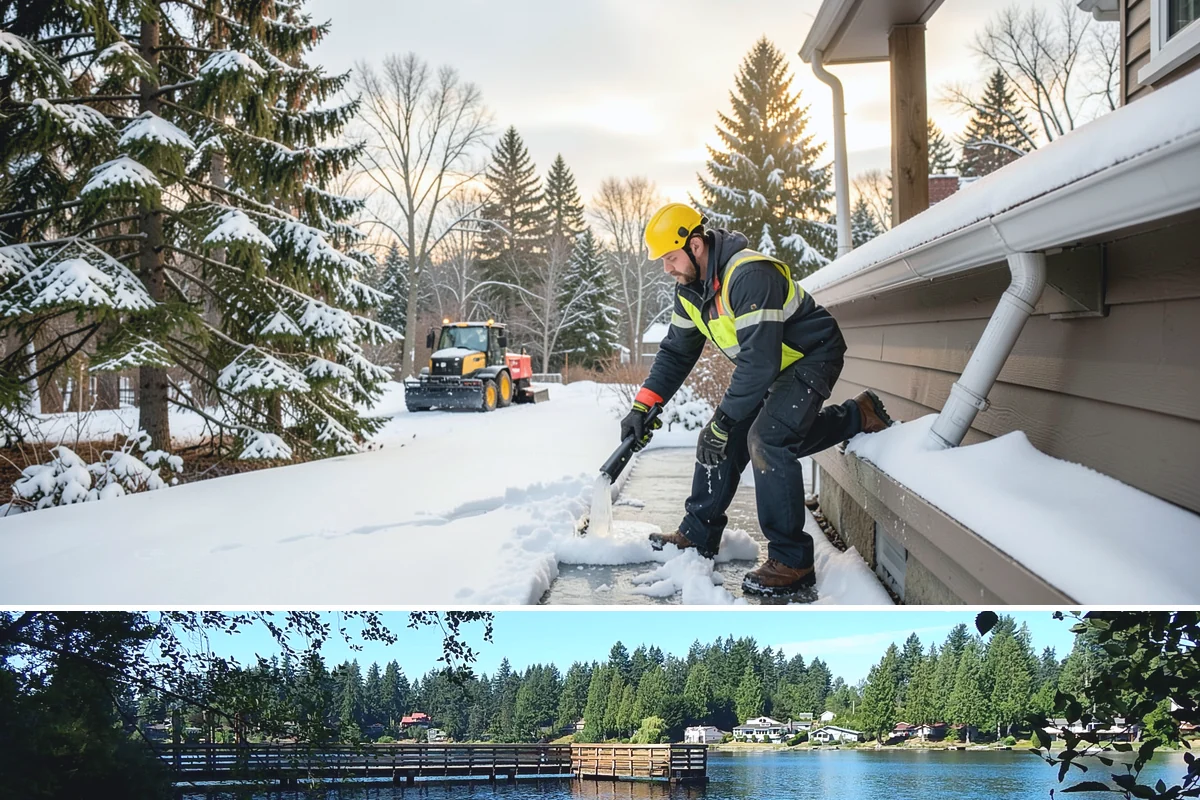 Parking Lot Salting in Federal Way, King County, WA - Salting runs strongest through the mid-winter freeze window of December to February.