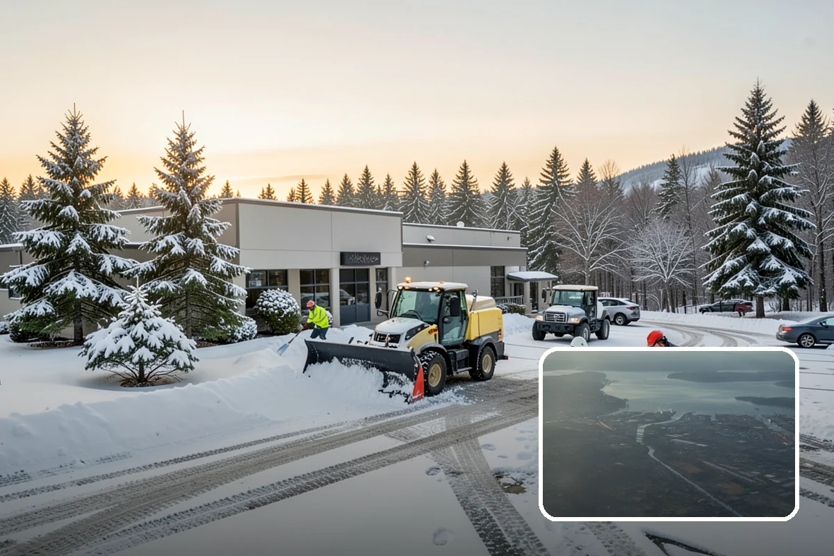 Parking Lot Salting in Fife, Pierce County, WA - Effective across typical lowland ice temperatures