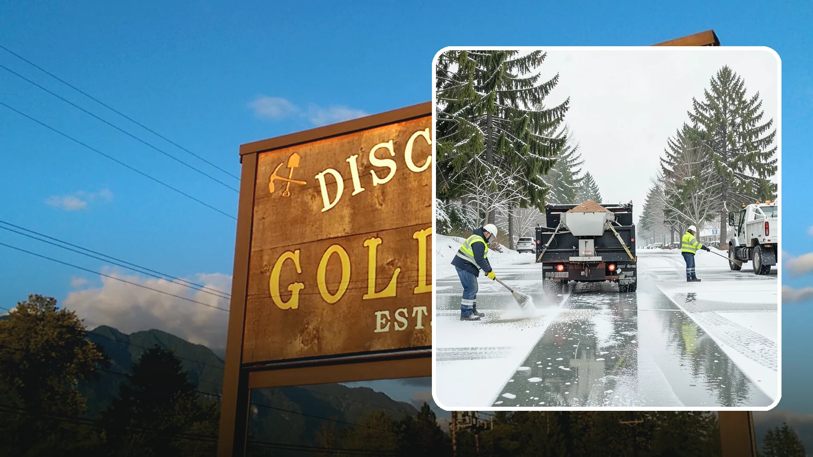 Parking Lot Salting in Gold Bar, Snohomish County, WA - We apply road salt to commercial lots to melt ice and keep pavement clear through typical Western Washington cold.