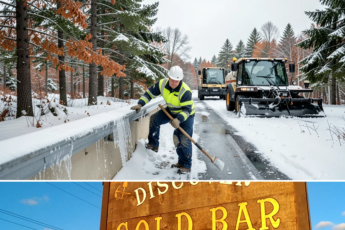 Parking Lot Salting in Gold Bar, Snohomish County, WA - Salting runs strongest through the mid-winter freeze window of December to February.