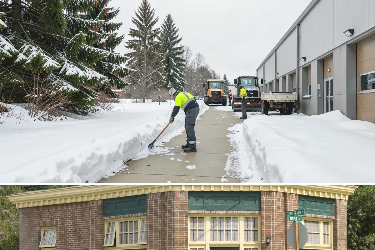 Parking Lot Salting in Hamilton, Skagit County, WA - Salting runs strongest through the mid-winter freeze window of December to February.