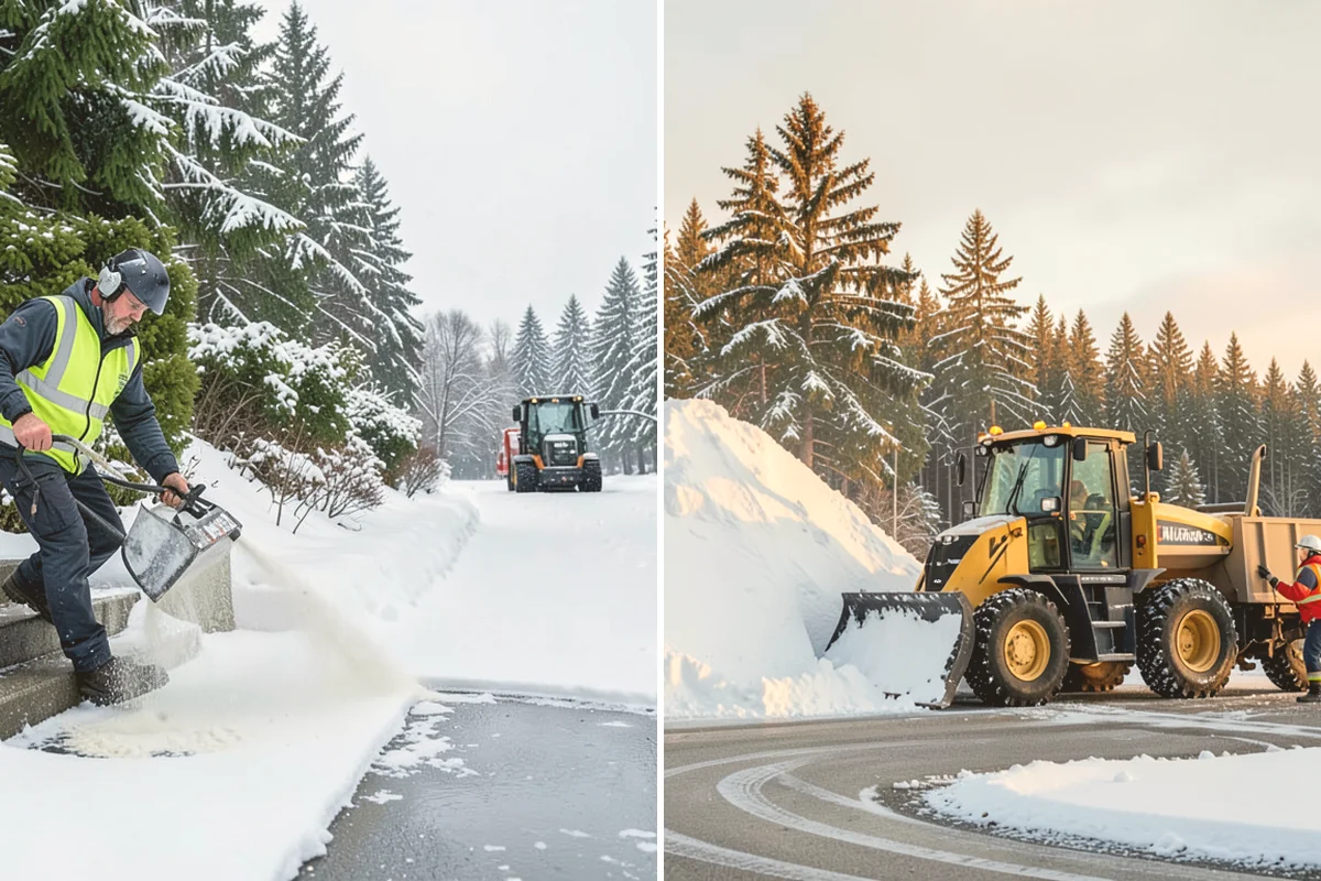 Parking Lot Salting in Index, Snohomish County, WA - We confirm temperatures fall within salt's effective range