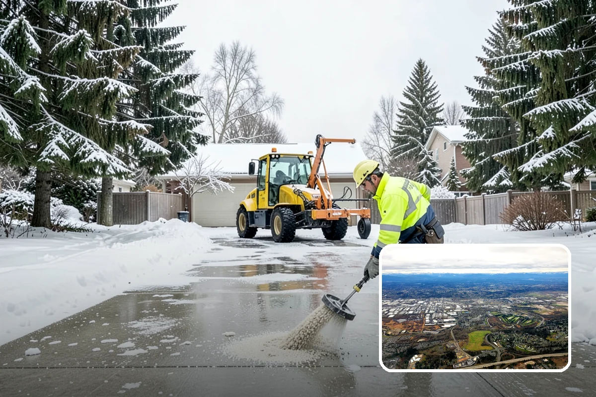 Parking Lot Salting in Kent, King County, WA - Effective across typical lowland ice temperatures