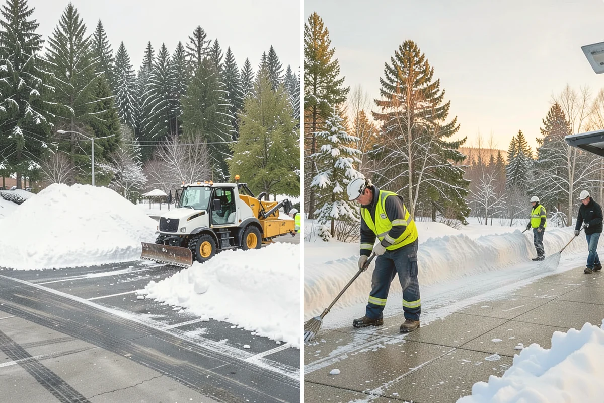 Parking Lot Salting in Kent, King County, WA - We confirm temperatures fall within salt's effective range