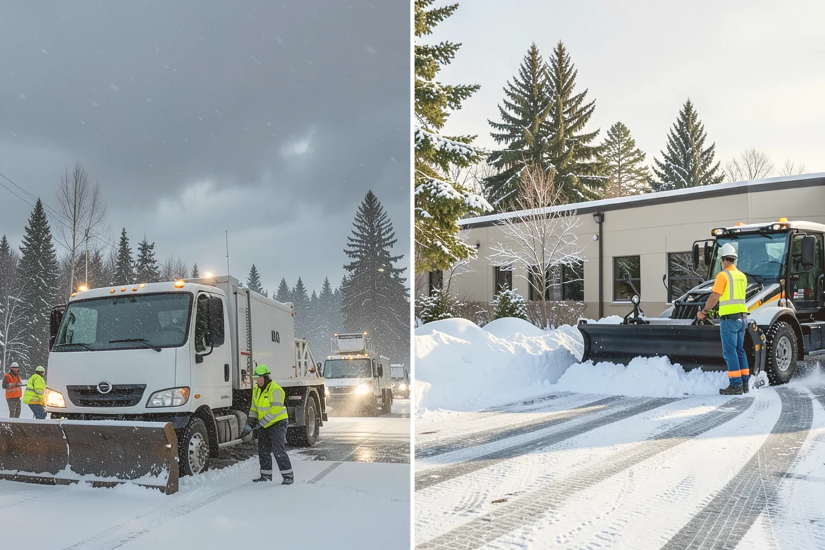 Parking Lot Salting in Kirkland, King County, WA - We confirm temperatures fall within salt's effective range