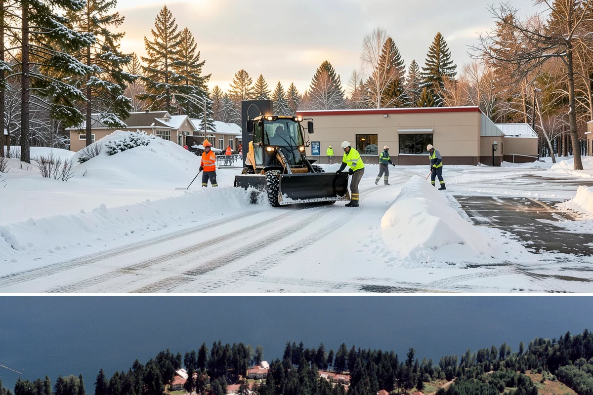 Parking Lot Salting in Lakewood, Pierce County, WA - Salting runs strongest through the mid-winter freeze window of December to February.