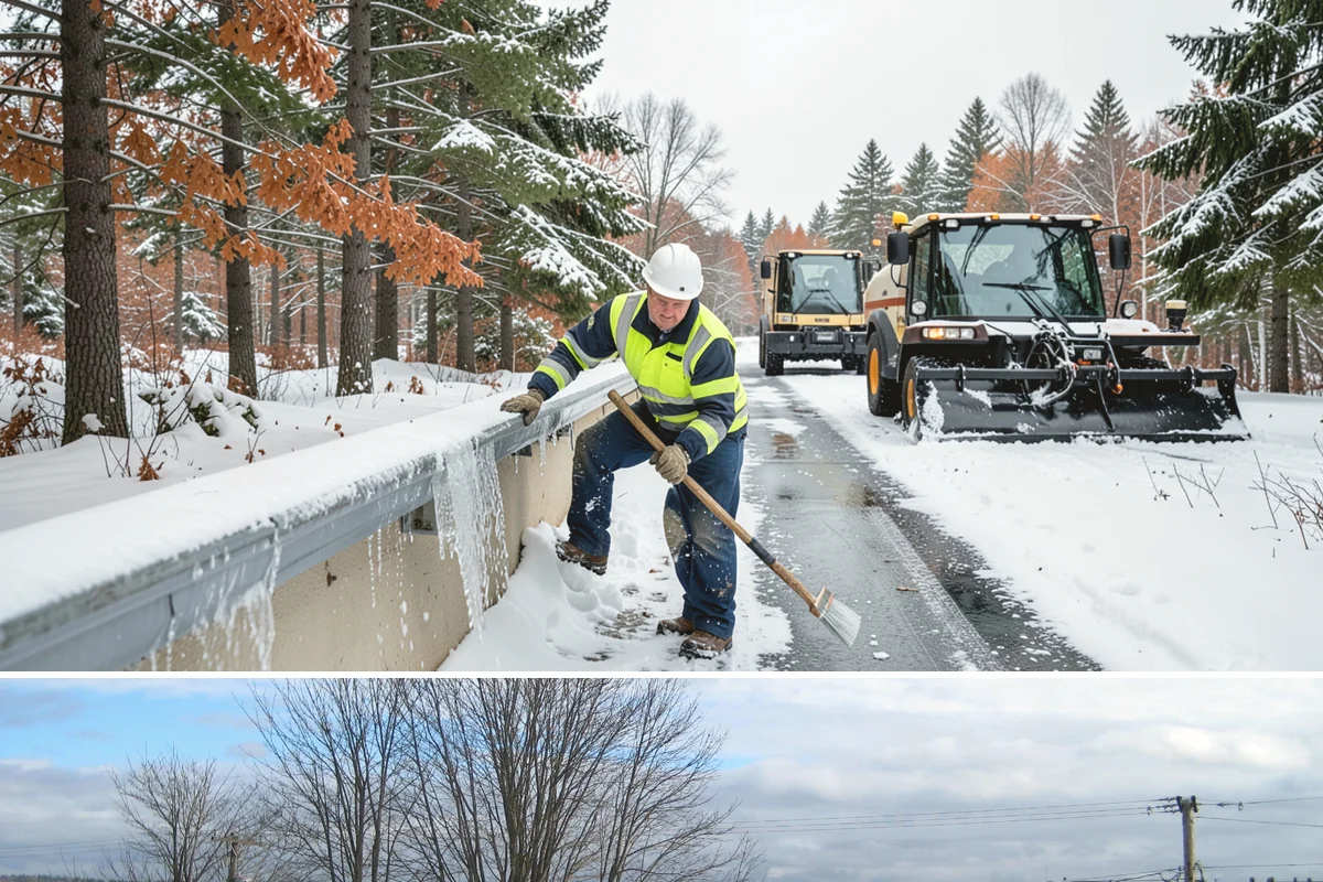 Parking Lot Salting in Langley, Island County, WA - Salting runs strongest through the mid-winter freeze window of December to February.