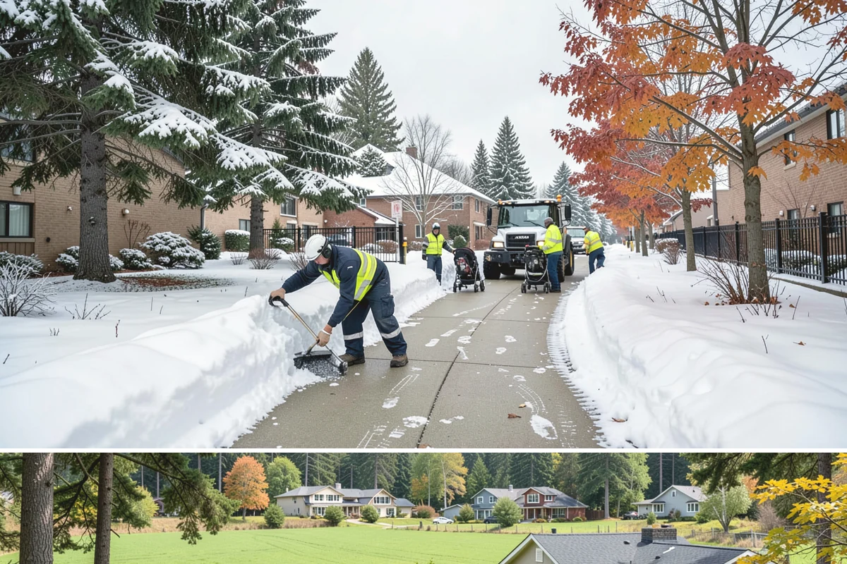 Parking Lot Salting in Lyman, Skagit County, WA - Salting runs strongest through the mid-winter freeze window of December to February.