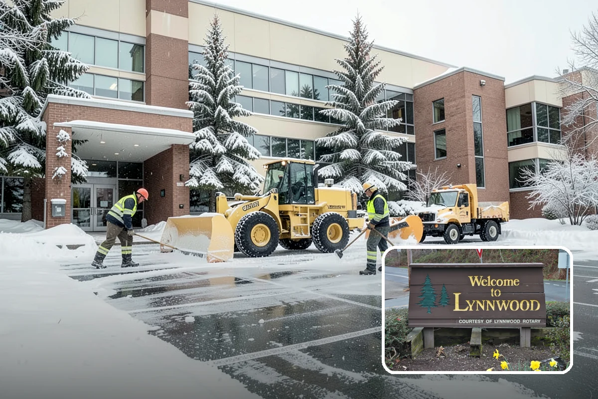 Parking Lot Salting in Lynnwood, Snohomish County, WA - Effective across typical lowland ice temperatures