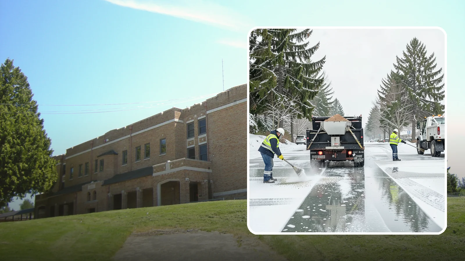 Parking Lot Salting in Maple Valley, King County, WA - We apply road salt to commercial lots to melt ice and keep pavement clear through typical Western Washington cold.