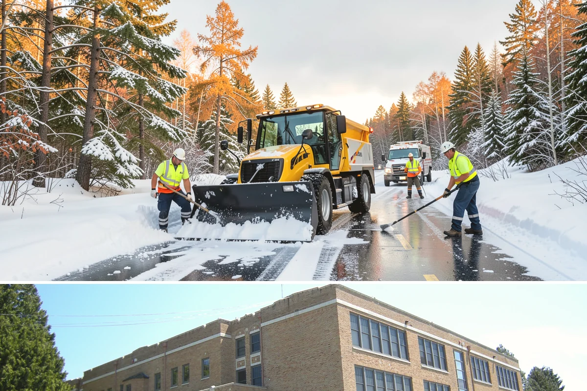 Parking Lot Salting in Maple Valley, King County, WA - Salting runs strongest through the mid-winter freeze window of December to February.