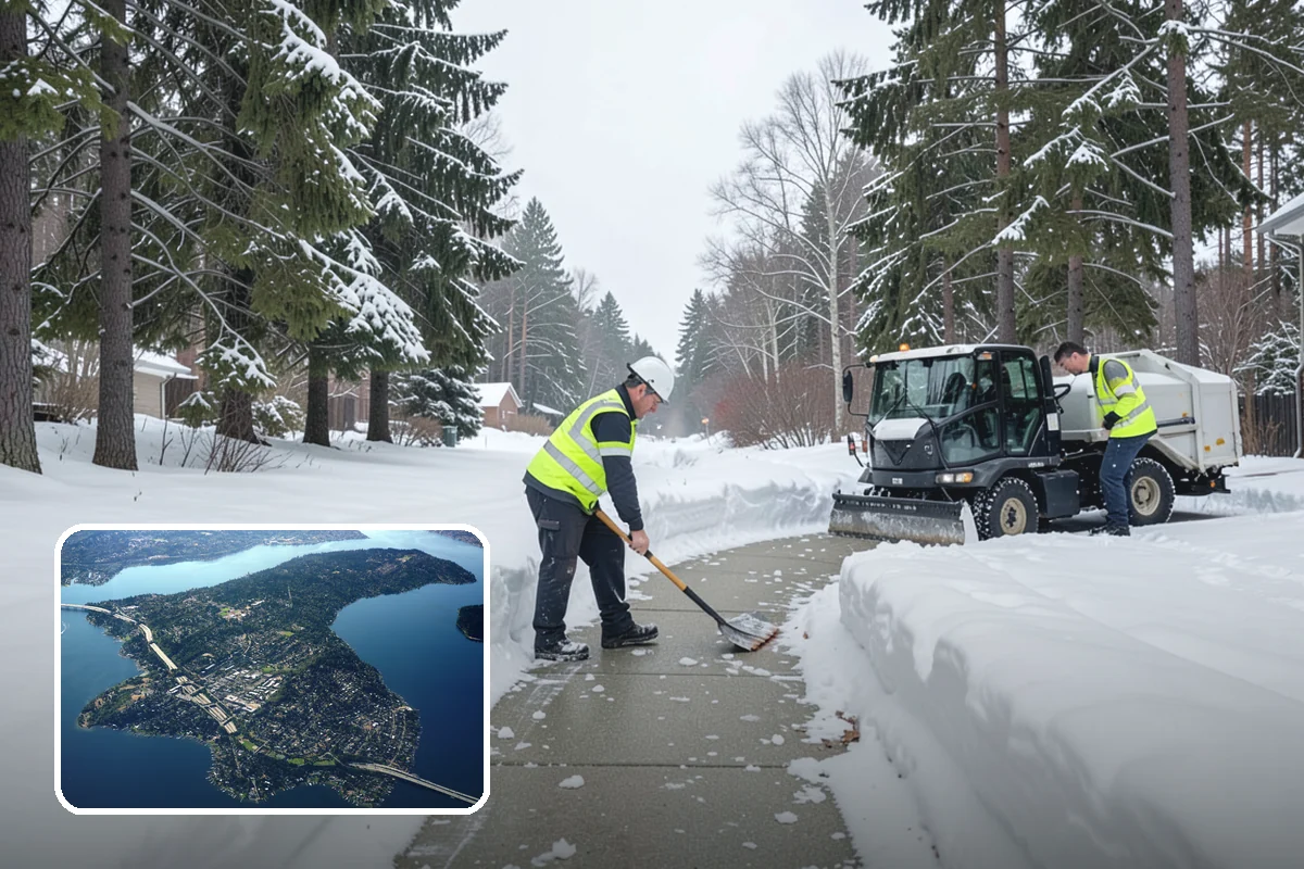 Parking Lot Salting in Mercer Island, King County, WA - Effective across typical lowland ice temperatures