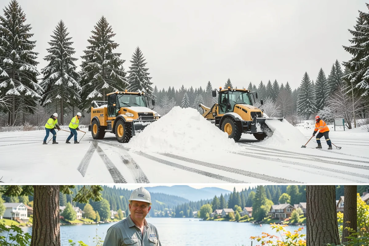 Parking Lot Salting in Milton, King County, WA - Salting runs strongest through the mid-winter freeze window of December to February.
