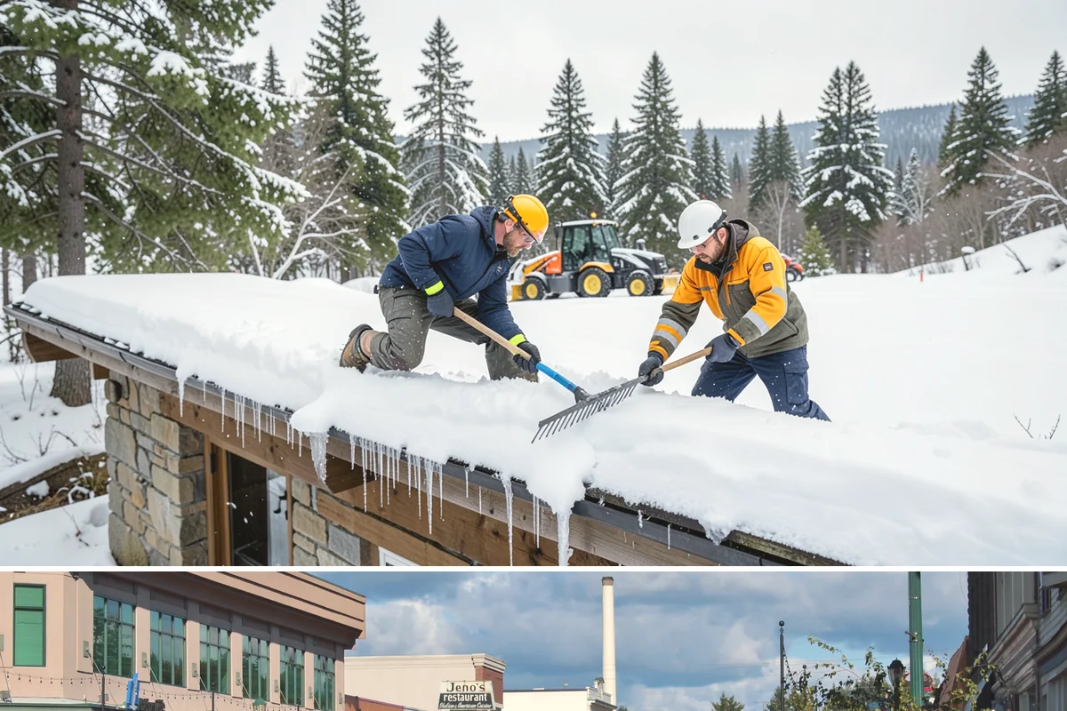Parking Lot Salting in Monroe, Snohomish County, WA - Salting runs strongest through the mid-winter freeze window of December to February.