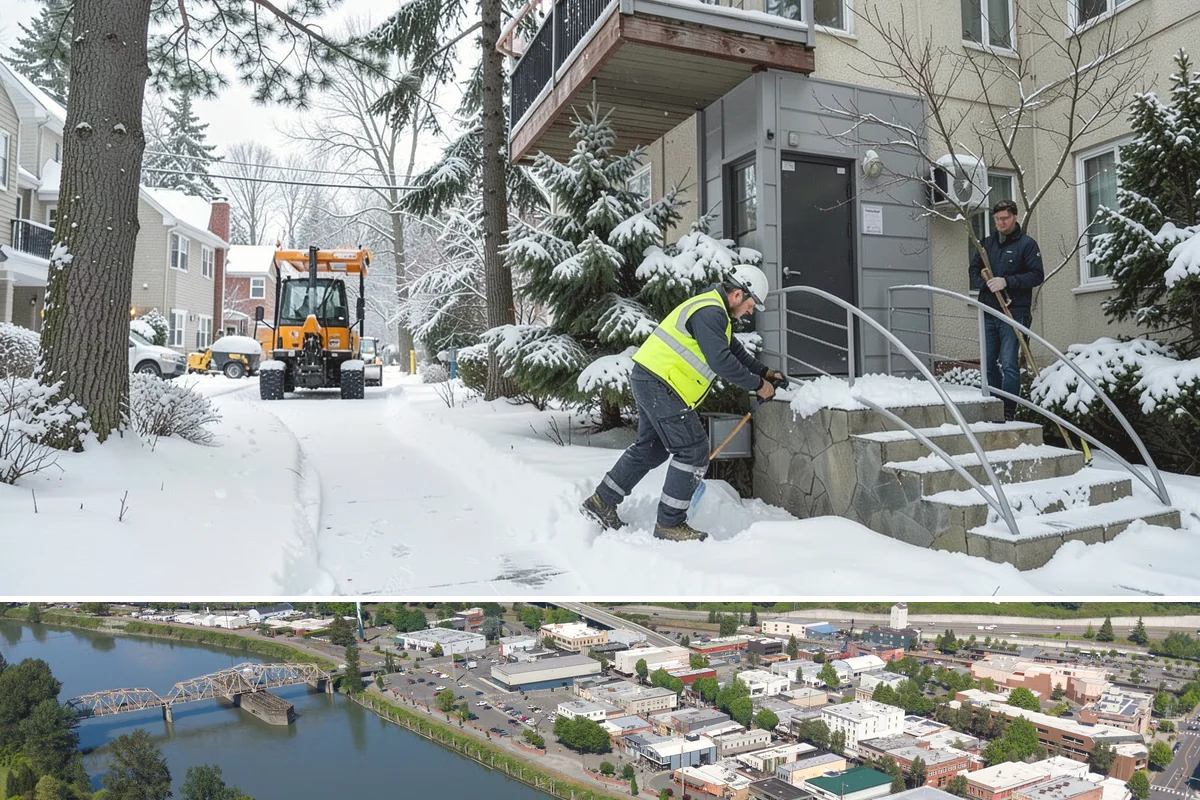 Parking Lot Salting in Mount Vernon, Skagit County, WA - Salting runs strongest through the mid-winter freeze window of December to February.
