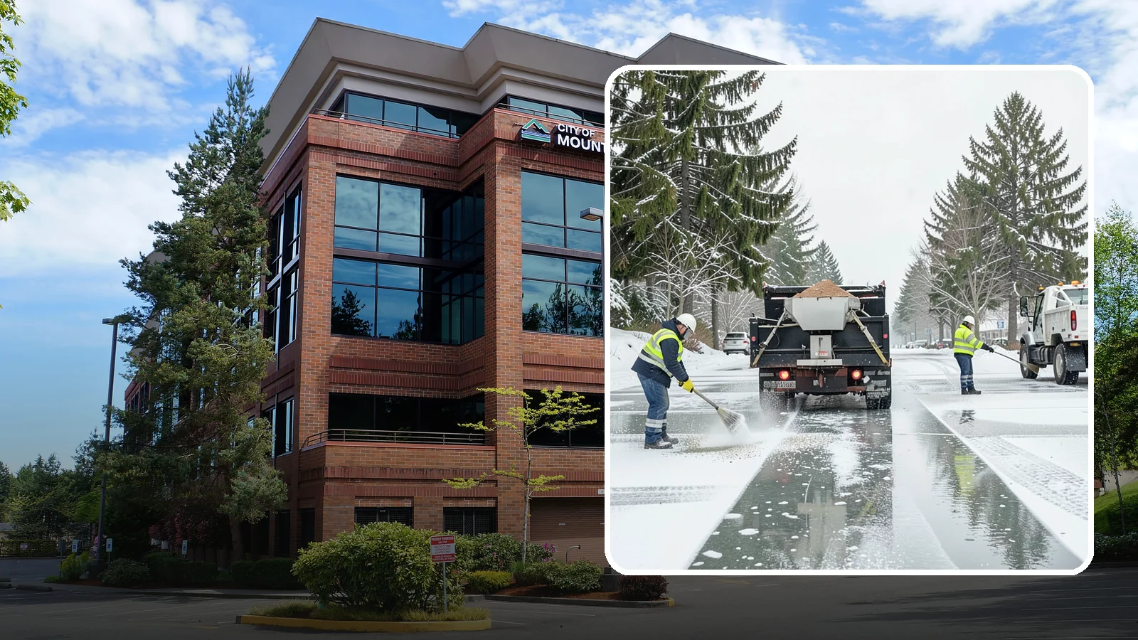 Parking Lot Salting in Mountlake Terrace, Snohomish County, WA - We apply road salt to commercial lots to melt ice and keep pavement clear through typical Western Washington cold.