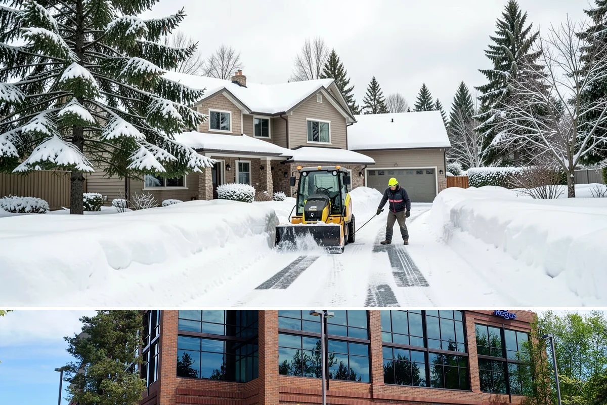 Parking Lot Salting in Mountlake Terrace, Snohomish County, WA - Salting runs strongest through the mid-winter freeze window of December to February.
