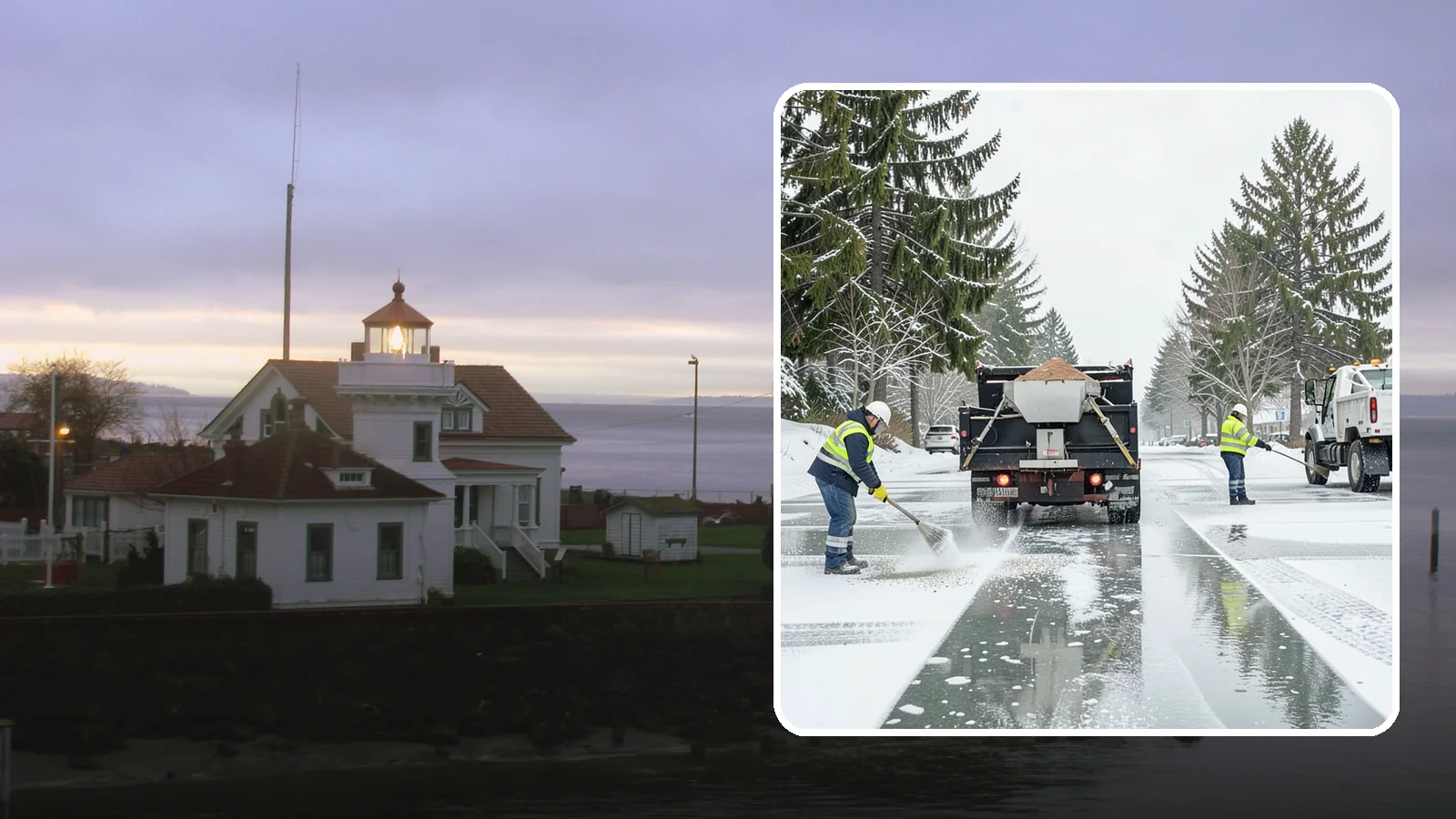 Parking Lot Salting in Mukilteo, Snohomish County, WA - We apply road salt to commercial lots to melt ice and keep pavement clear through typical Western Washington cold.