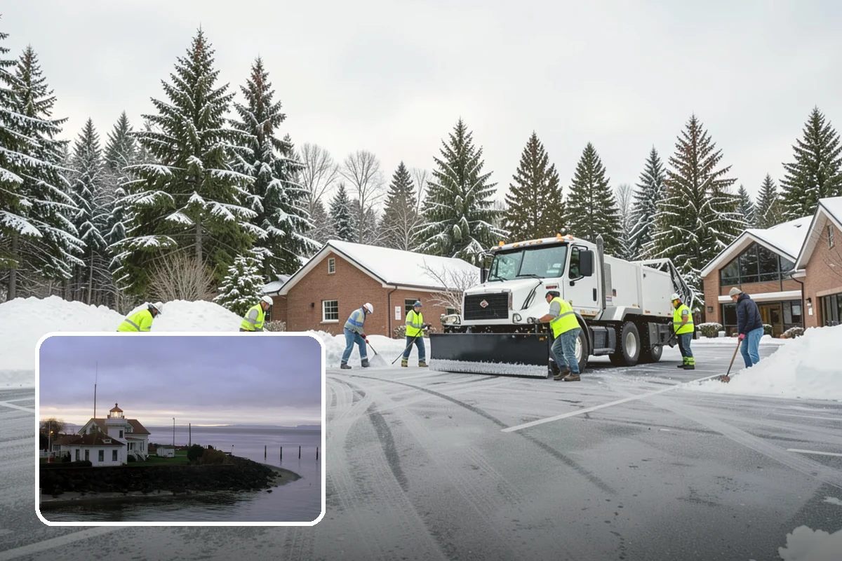 Parking Lot Salting in Mukilteo, Snohomish County, WA - Effective across typical lowland ice temperatures
