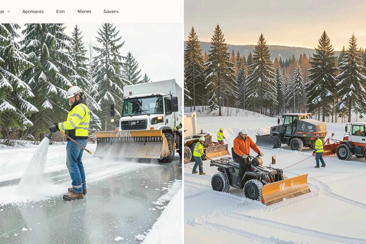 Parking Lot Salting in Newcastle, King County, WA - We confirm temperatures fall within salt's effective range