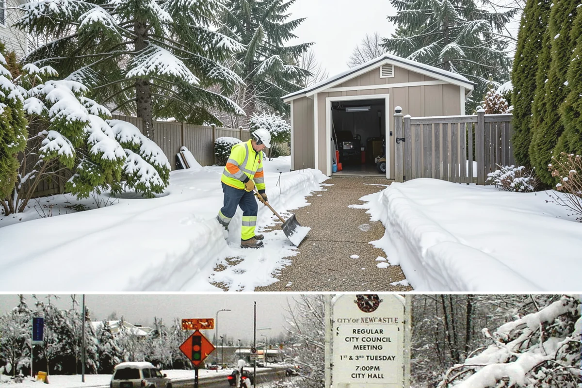 Parking Lot Salting in Newcastle, King County, WA - Salting runs strongest through the mid-winter freeze window of December to February.