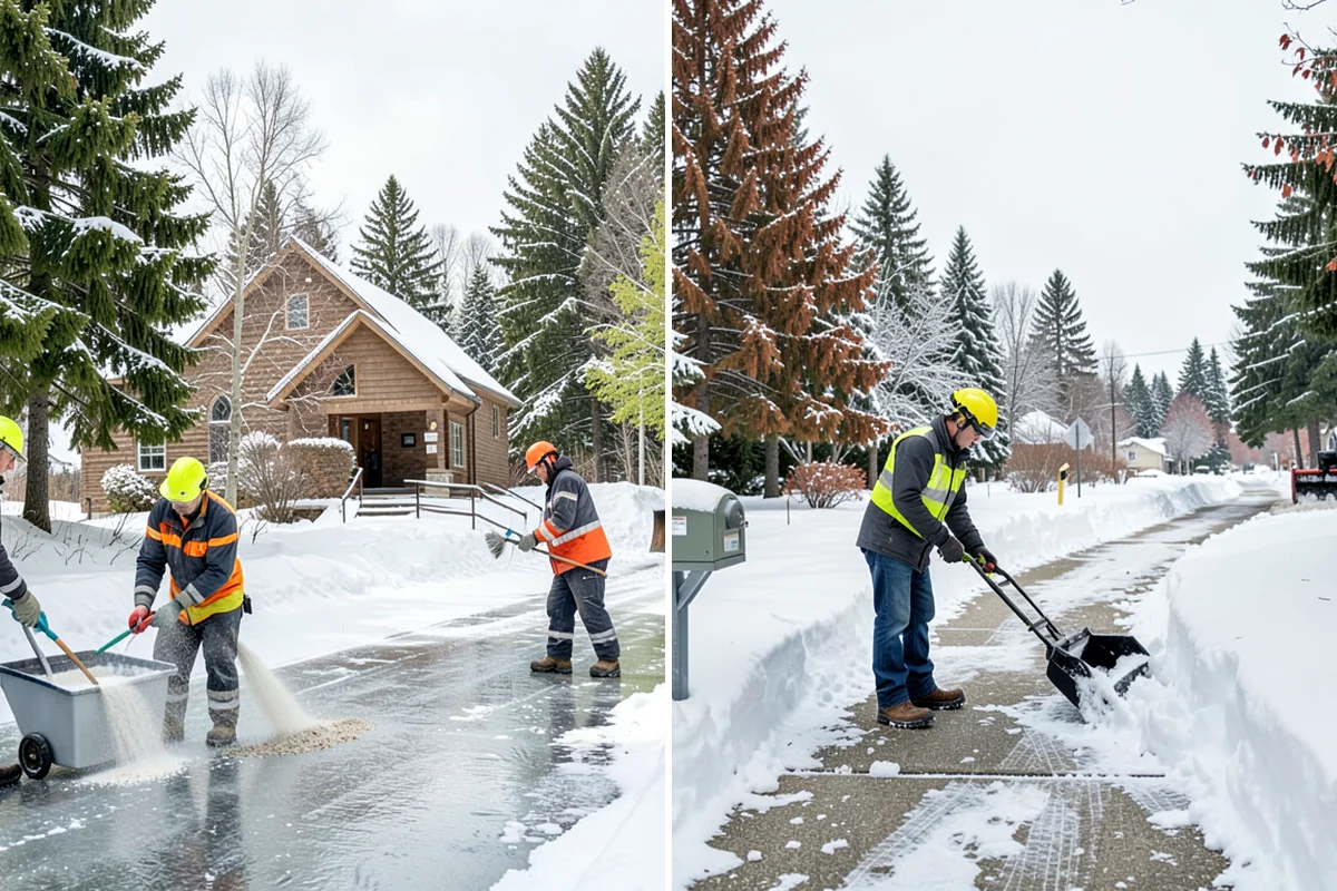 Parking Lot Salting in Normandy Park, King County, WA - We confirm temperatures fall within salt's effective range