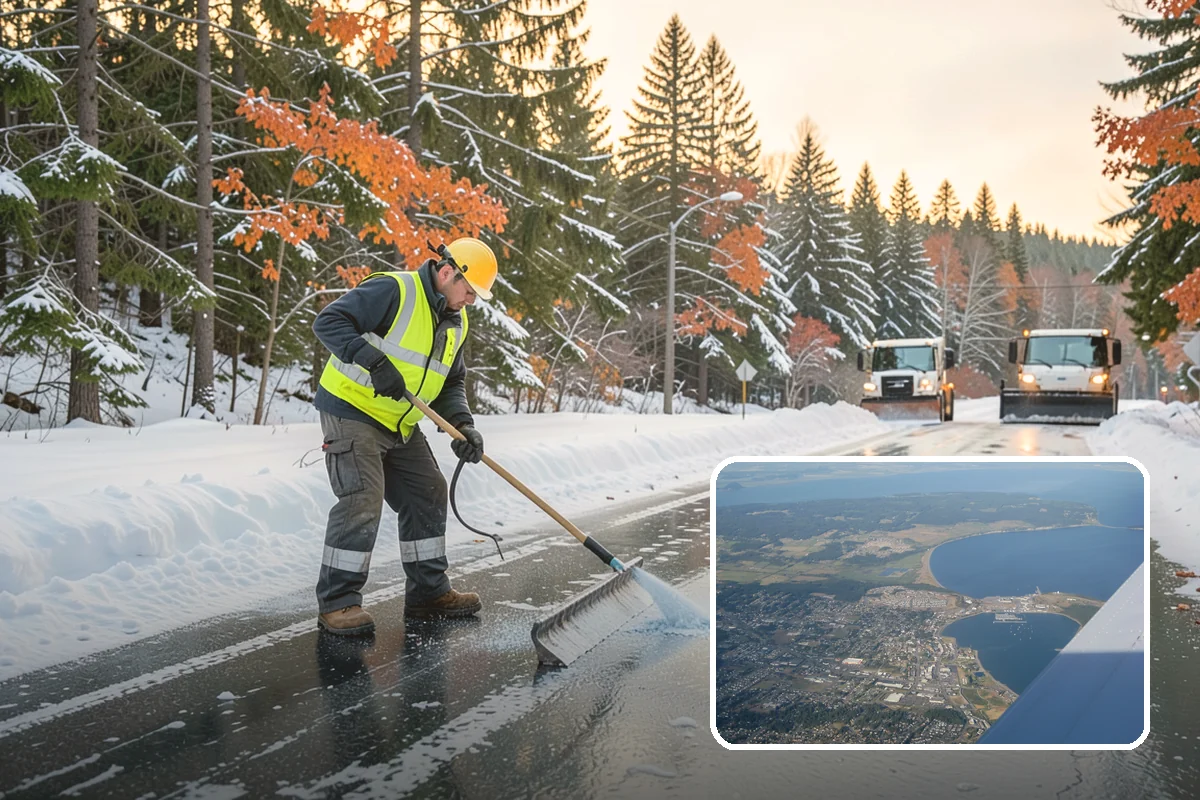Parking Lot Salting in Oak Harbor, Island County, WA - Effective across typical lowland ice temperatures