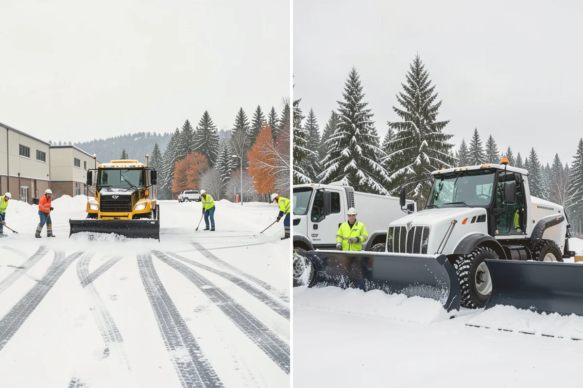 Parking Lot Salting in Orting, Pierce County, WA - We confirm temperatures fall within salt's effective range