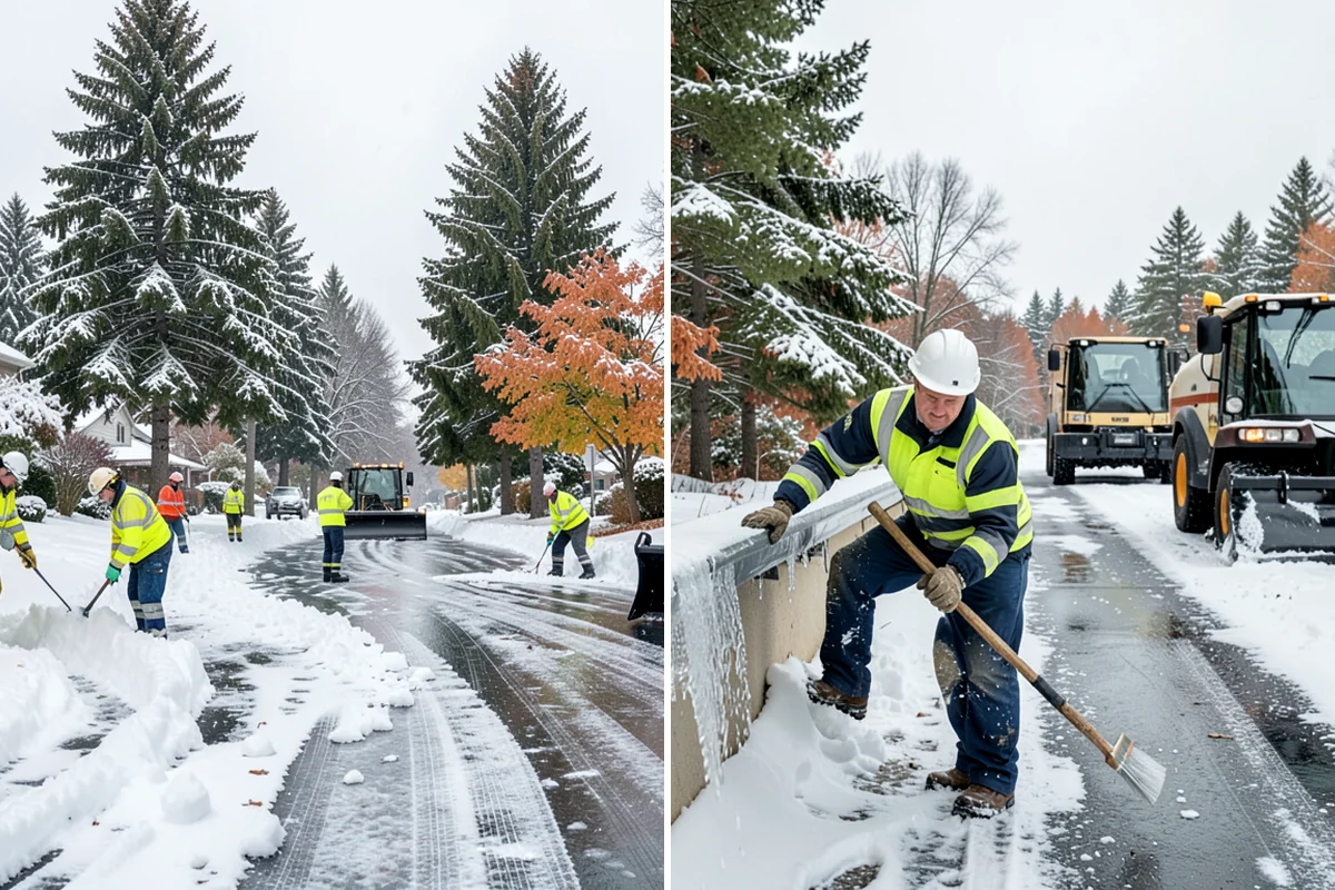 Parking Lot Salting in Pacific, King County, WA - We confirm temperatures fall within salt's effective range