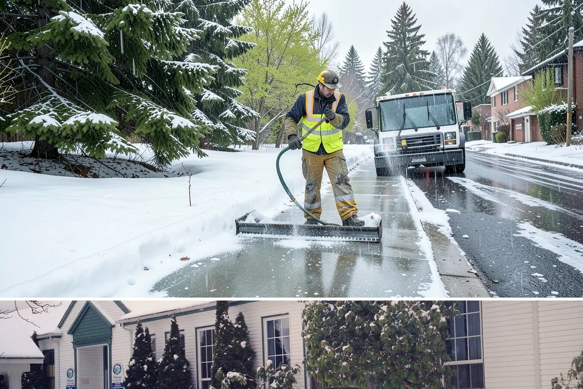 Parking Lot Salting in Pacific, King County, WA - Salting runs strongest through the mid-winter freeze window of December to February.