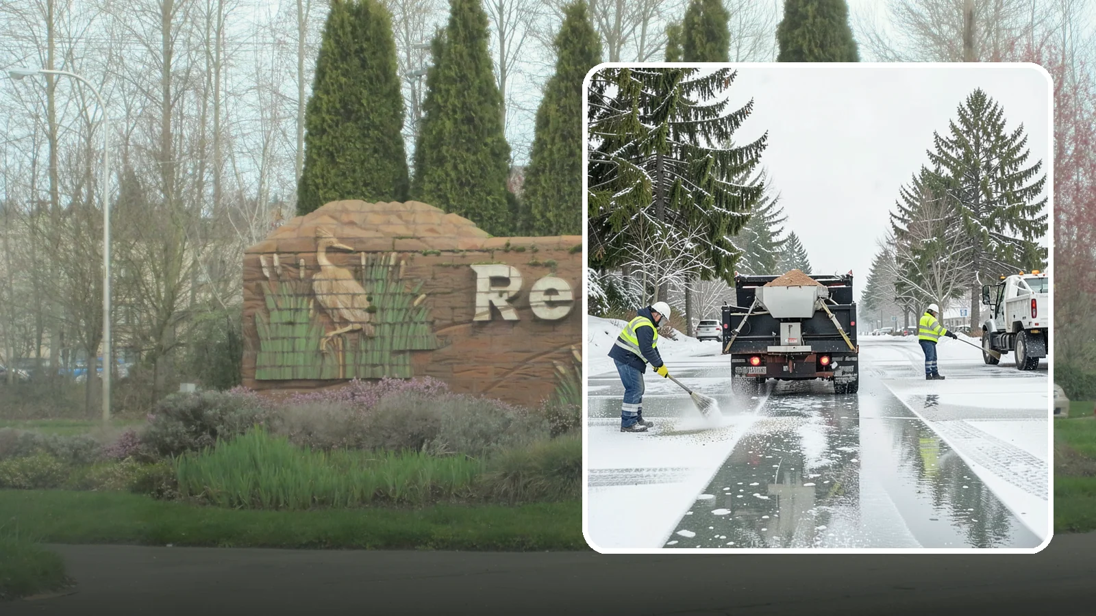 Parking Lot Salting in Renton, King County, WA - We apply road salt to commercial lots to melt ice and keep pavement clear through typical Western Washington cold.