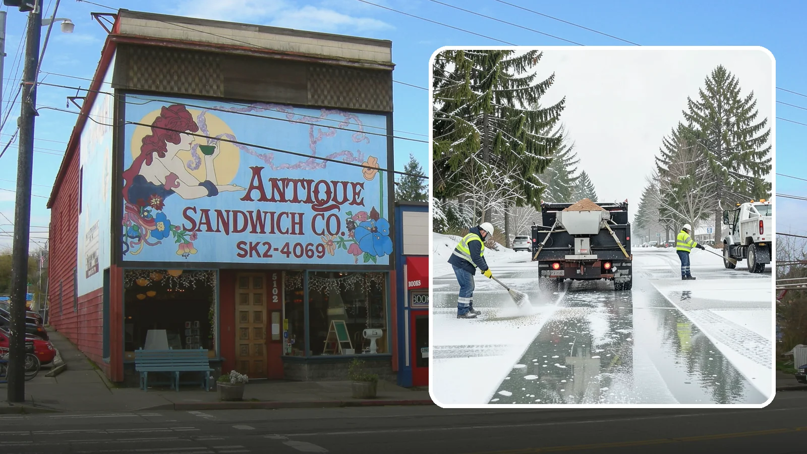 Parking Lot Salting in Ruston, Pierce County, WA - We apply road salt to commercial lots to melt ice and keep pavement clear through typical Western Washington cold.