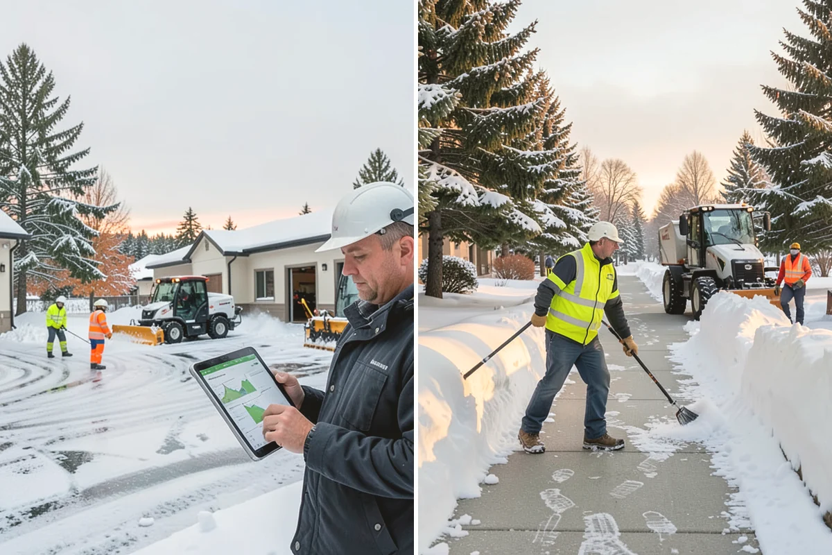 Parking Lot Salting in Ruston, Pierce County, WA - We confirm temperatures fall within salt's effective range