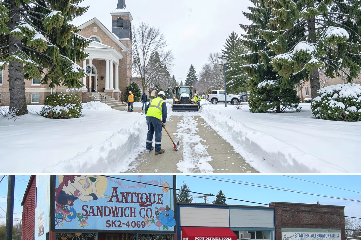 Parking Lot Salting in Ruston, Pierce County, WA - Salting runs strongest through the mid-winter freeze window of December to February.