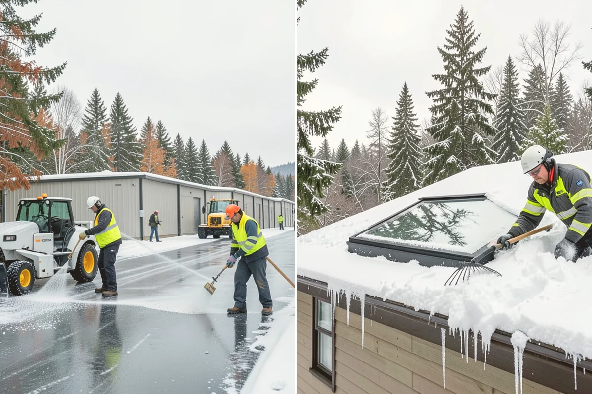 Parking Lot Salting in Sammamish, King County, WA - We confirm temperatures fall within salt's effective range