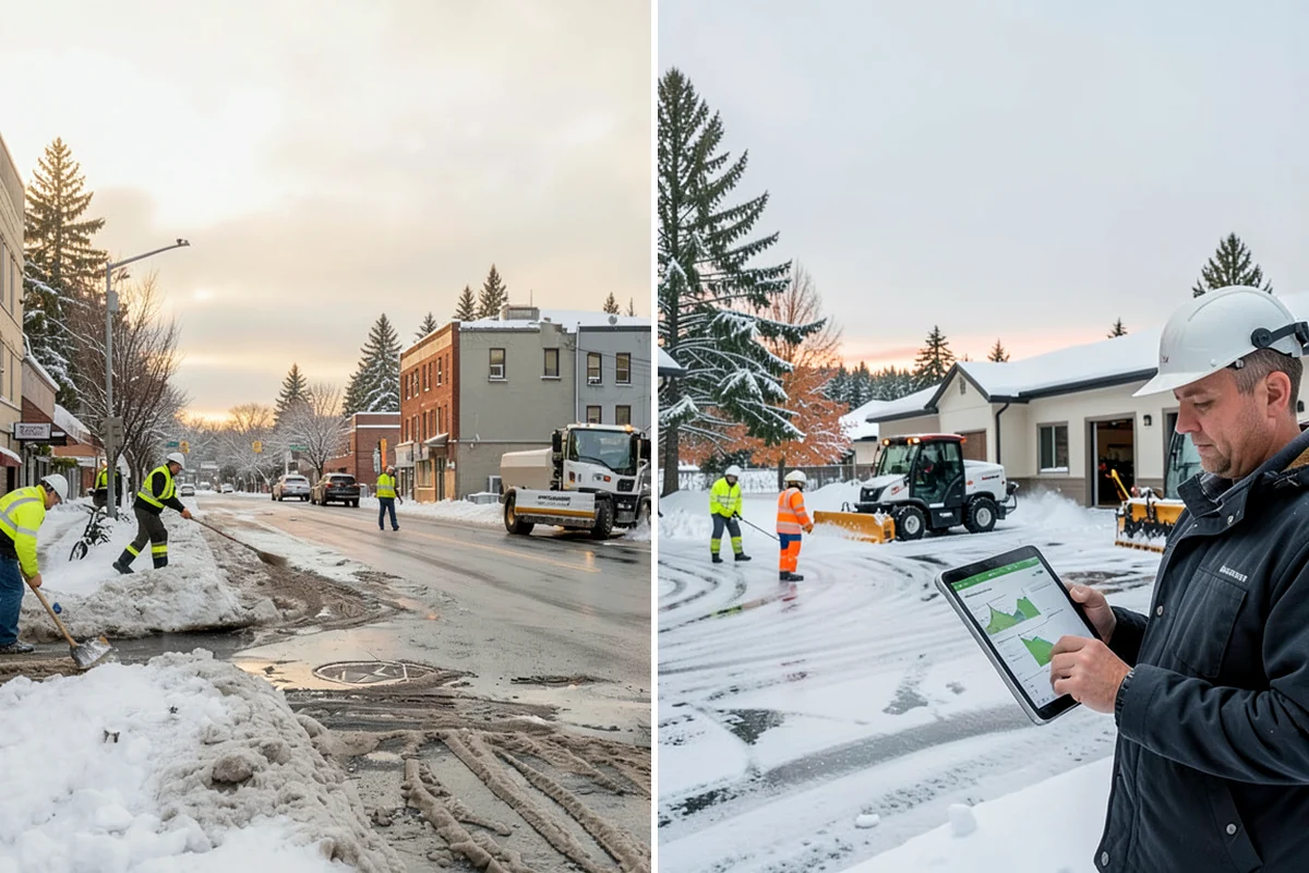 Parking Lot Salting in SeaTac, King County, WA - We confirm temperatures fall within salt's effective range