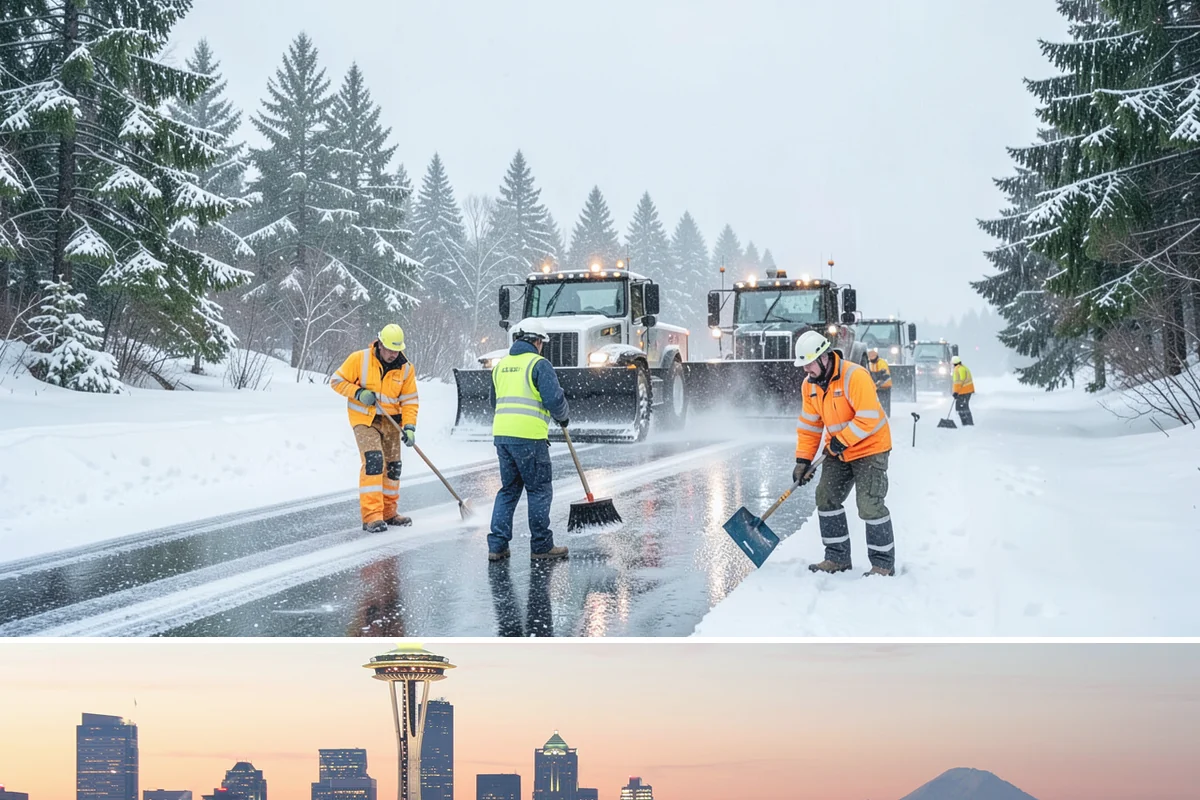 Parking Lot Salting in Seattle, King County, WA - Salting runs strongest through the mid-winter freeze window of December to February.