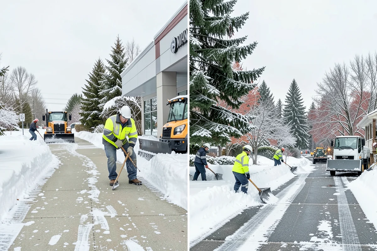 Parking Lot Salting in Sedro-Woolley, Skagit County, WA - We confirm temperatures fall within salt's effective range