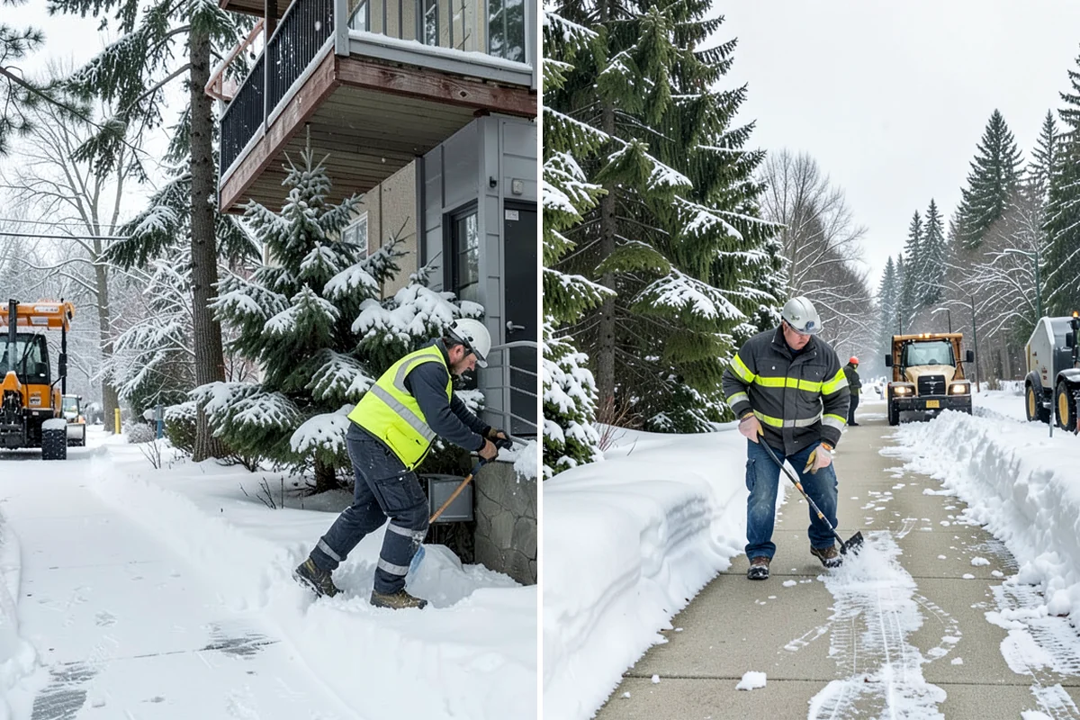 Parking Lot Salting in Shoreline, King County, WA - We confirm temperatures fall within salt's effective range