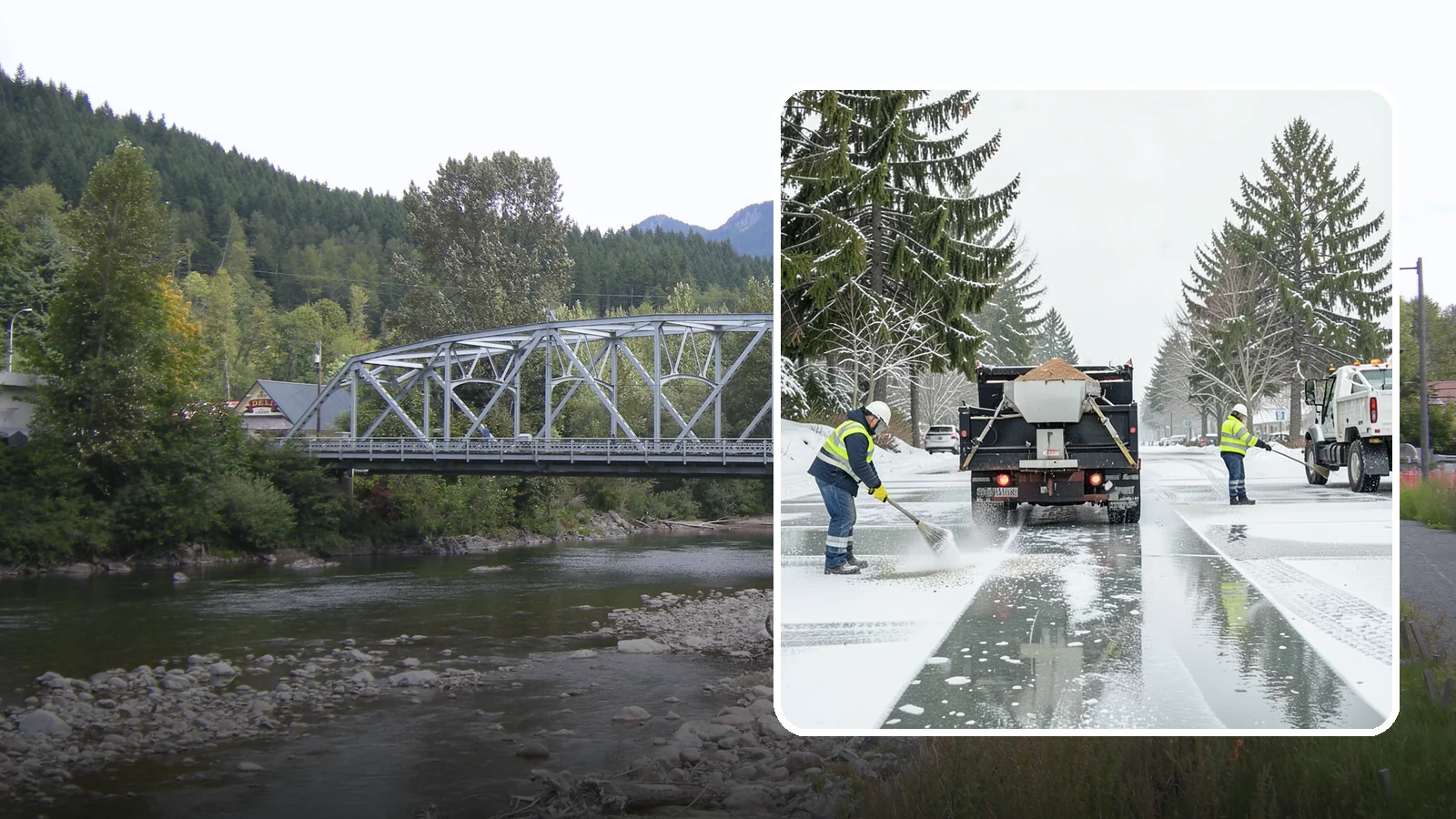 Parking Lot Salting in Skykomish, King County, WA - We apply road salt to commercial lots to melt ice and keep pavement clear through typical Western Washington cold.