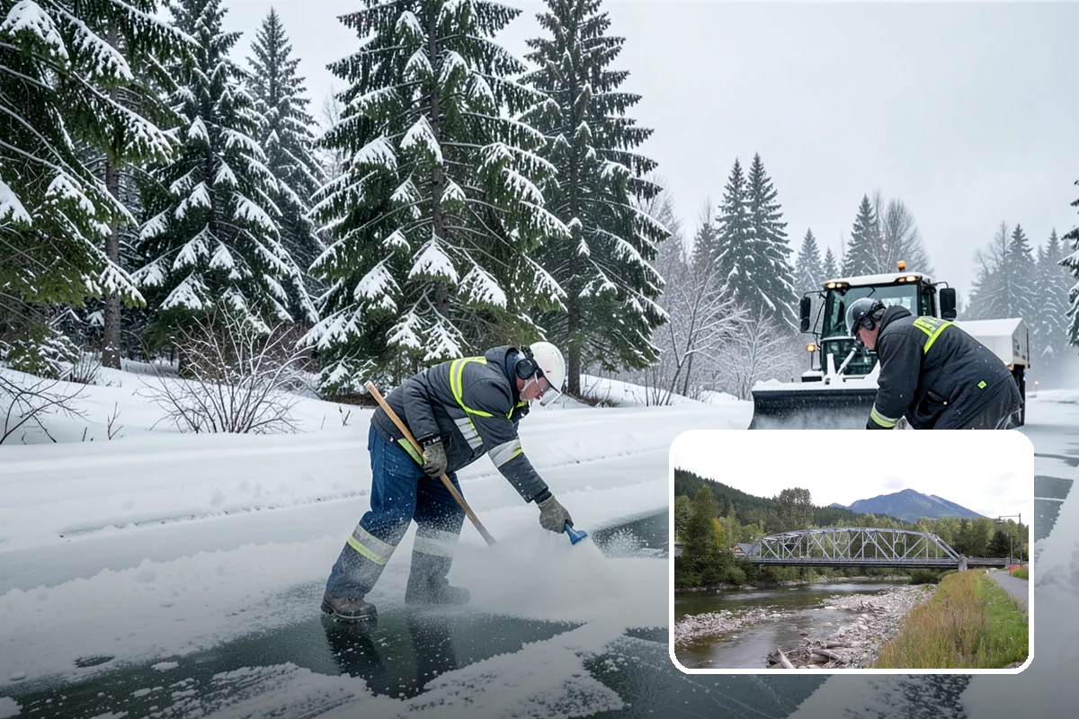Parking Lot Salting in Skykomish, King County, WA - Effective across typical lowland ice temperatures