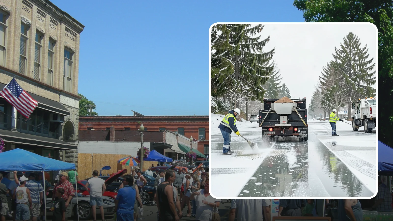 Parking Lot Salting in Snohomish, Snohomish County, WA - We apply road salt to commercial lots to melt ice and keep pavement clear through typical Western Washington cold.